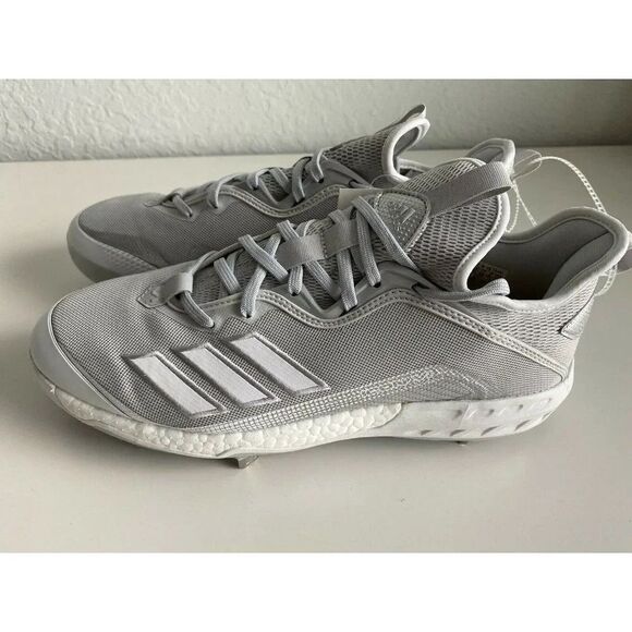 adidas Men’s  Icon 6 Baseball Cleats FV9344 Size 11.5 Gray NWOB - Picture 5 of 9